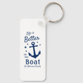 Het leven is beter op de sterren van de naam Boat. Sleutelhanger (Achterkant)