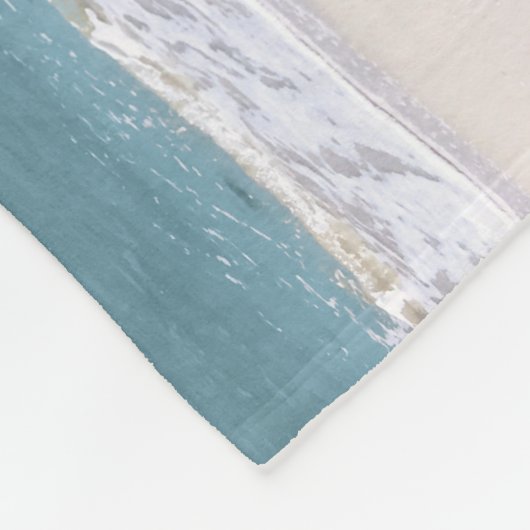 Het leven is beter op de strand foto fleece deken (Hoek)