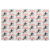 HET LEVEN IS BETER OP DE TRACK RUNNER DESIGN STOF (Fat Quarter)