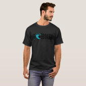 Het leven is beter op de Wake Funny Wakeboard surf T-shirt (Voorkant volledig)