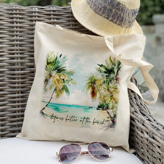 Het leven is beter op de zomervakantie. tote bag