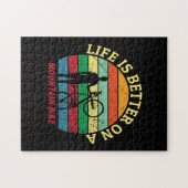 Het leven is beter op een  bergbeklimmer legpuzzel (Horizontaal)