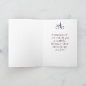 Het leven is beter op een Bike Granddochter Birthd Kaart (Binnen)