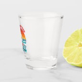 Het leven is beter op een boot in een woonboot shot glas (Rechts)