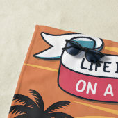 Het leven is beter op een Cruise Custom Chibi vaka Strandlaken (In situ)