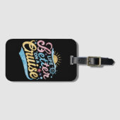 Het leven is beter op een cruise familie vakantie  bagagelabel (Voorkant (horizontaal))