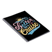 Het leven is beter op een cruise familie vakantie  notitieboek (Rechterzijde)