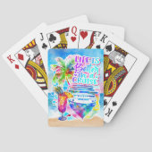 Het leven is beter op een cruise pokerkaarten (Achterkant)