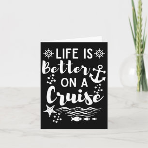 Het leven is beter op een cruiseschip voor familie kaart