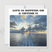 HET LEVEN IS BETER OP EEN DEURMAGNEET VAN EEN CRUI MAGNETISCHE UITNODIGING (Voorkant)