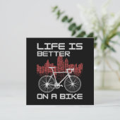 Het leven is beter op een fiets (Staand voorkant)