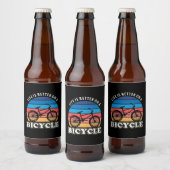 Het leven is beter op een fiets bier etiket (Flessen)