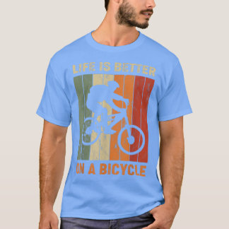 Het leven is beter op een fiets, fietsen 1018 t-shirt