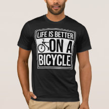 Het leven is beter op een fiets Fietssport citaat