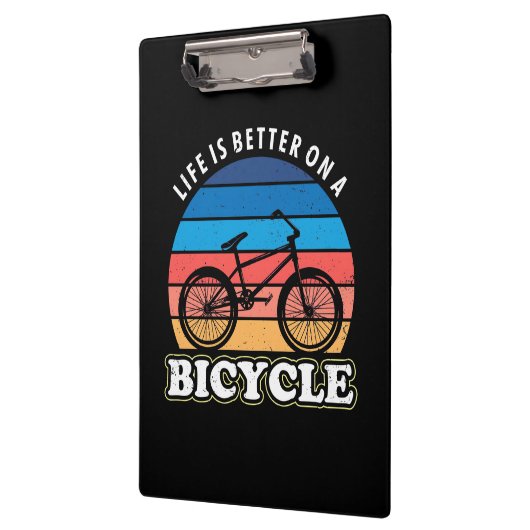 Het leven is beter op een fiets klembord (Links)