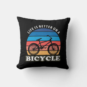 Het leven is beter op een fiets kussen