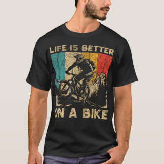 Het leven is beter op een fietser t-shirt