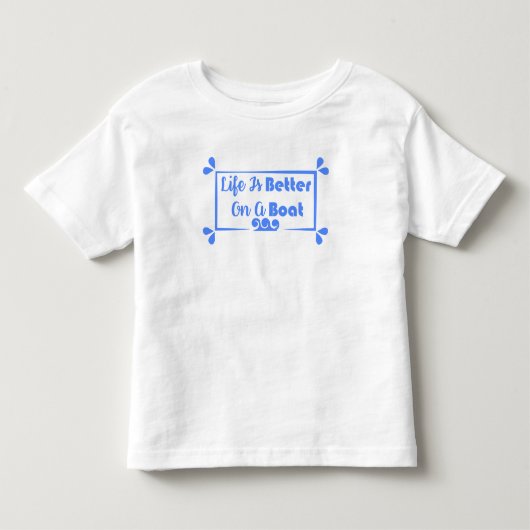 Het leven is beter op een grens. kinder shirts (Voorkant)
