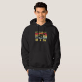 Het leven is beter op één wiel elektrisch skateboa hoodie (Voorkant volledig)