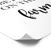 Het leven is beter op het Boerderij Home Decor Art Poster (Hoek)