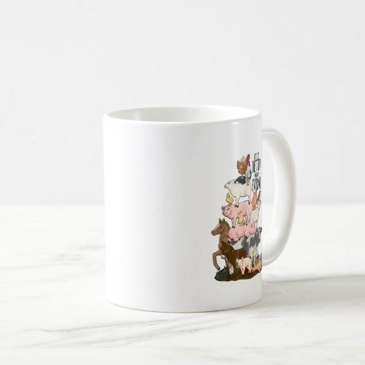 Het leven is beter op het Boerderij. Koffiemok (Voorkant rechts)