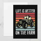 Het leven is beter op het Boerderij - liefhebbers Kaart (Voorkant / Achterkant)