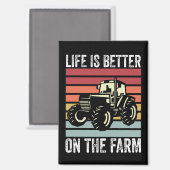 Het leven is beter op het Boerderij - liefhebbers Magneet (Voorkant / Achterkant)