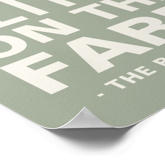 Het leven is beter op het Boerderij Persoonlijke a Poster (Hoek)