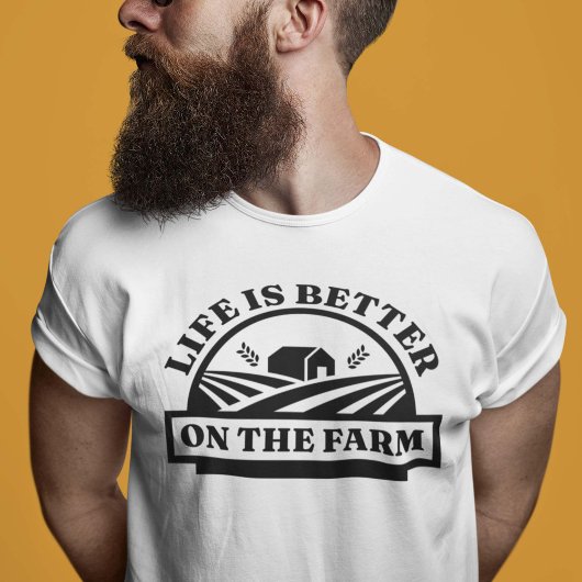 Het leven is beter op het Boerderij T-shirt