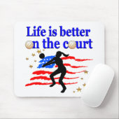 HET LEVEN IS BETER OP HET HOF USA VOLLEYBAL ONTWER MUISMAT (Met muis)