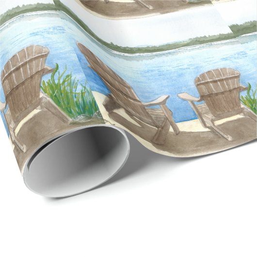 Het leven is beter op het meer cadeaupapier (Rol Hoek)