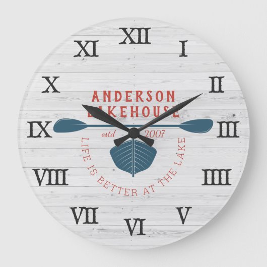 Het leven is beter op het meer | Familienaam Grote Klok (Voorkant)