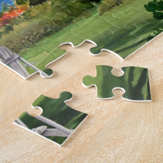 Het leven is beter op het meer | Familienaam Legpuzzel (Zijkant)
