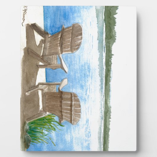 Het leven is beter op het meer fotoplaat (Voorkant)