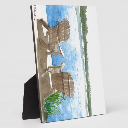 Het leven is beter op het meer fotoplaat (Zijkant)