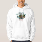 Het leven is beter op het meer hoodie (Voorkant)