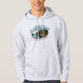 Het leven is beter op het meer hoodie