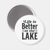 Het leven is beter op het meer magneet (Voorkant / Achterkant)