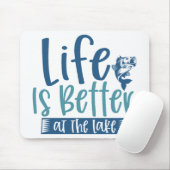 Het leven is beter op het meer muismat (Met muis)