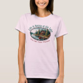 Het leven is beter op het meer t-shirt (Voorkant)