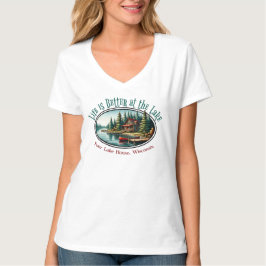 Het leven is beter op het meer t-shirt