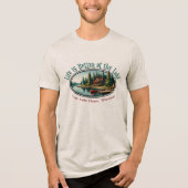 Het leven is beter op het meer Tri-Blend shirt (Voorkant)