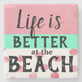 HET LEVEN IS BETER OP HET NAAM onderzetter (Voorkant)