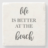 Het leven is beter op het Onderzetter van de Beach (Voorkant)