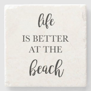 Het leven is beter op het Onderzetter van de Beach