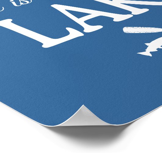 Het leven is beter op het Poster van het meer (Hoek)