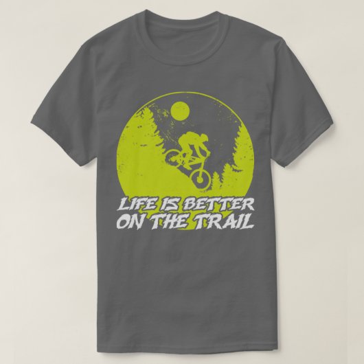 Het leven is beter op het spoor t-shirt (Design voorkant)