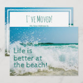 Het leven is beter op het strand aankondiging (Voorkant / Achterkant)