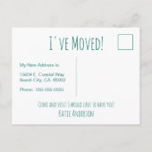 Het leven is beter op het strand aankondigingskaart (Achterkant)