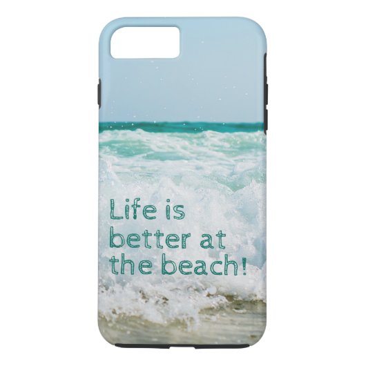Het leven is beter op het strand Case-Mate iPhone case (Achterkant)